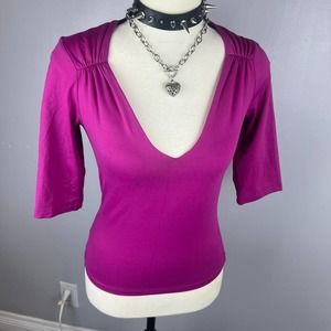 Magenta retro clubbing top